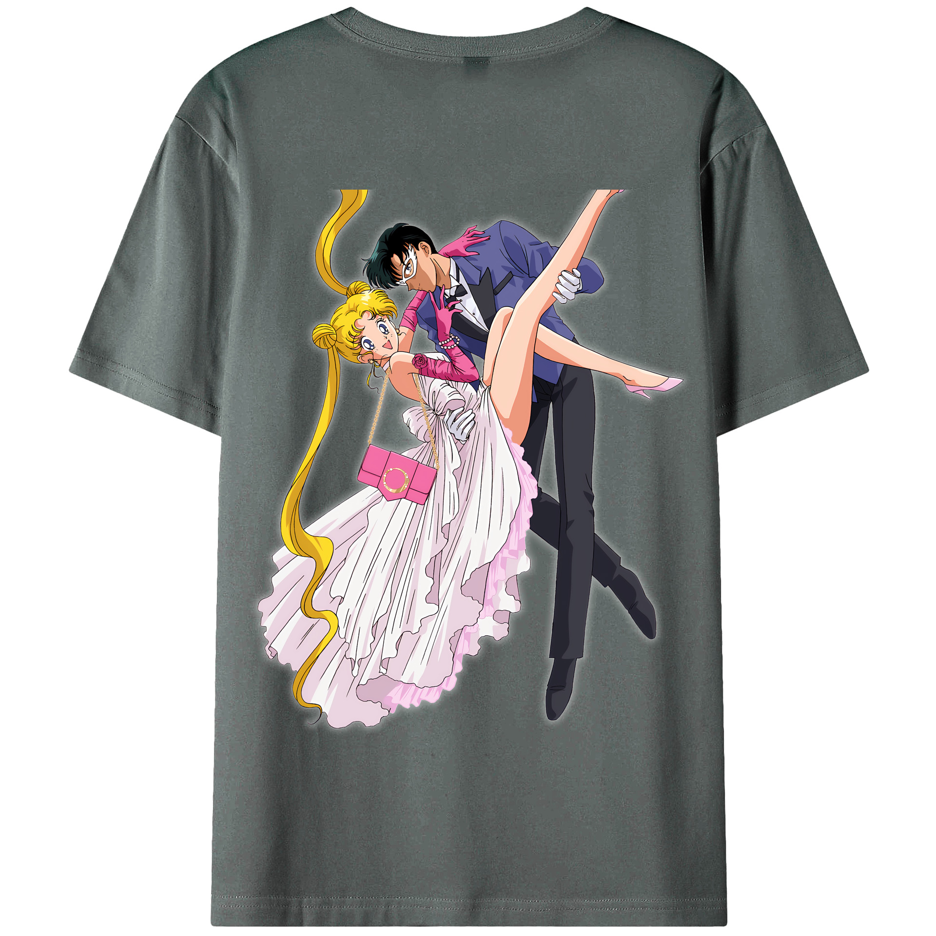 （画像用） 美少女戦士セーラームーン 愛野 美奈子 あいの みなこ Sailor Moon Aino Minako 綿100％半袖Tシャツ（背面プリント）